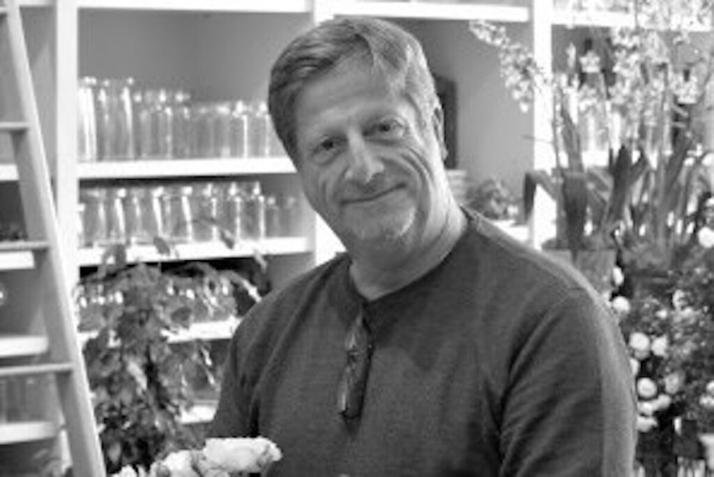 <H4 align=left>Daniel Spangler</H4>
<p align=left>FLORAL DESIGNER<BR><br>
Daniel joined bloomers in 1983. As a designer and sales associate, Daniel is a valued addition to bloomers and a favorite of clients. He loves garden roses.